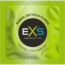 PRESERVATIVOS EXS RIBBED DOTTED FLARED 100 PACK