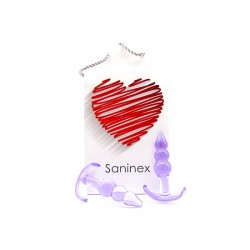 comprar SANINEX PLUG INITIATION 3D PLEASURE - ECONOMIC LINE - MORADO