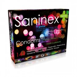 comprar SANINEX PRESERVATIVOS X GAME PUNTEADO 144 UDS