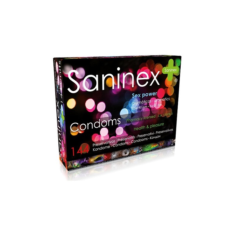 SANINEX PRESERVATIVOS SEX POWER 144 UDS