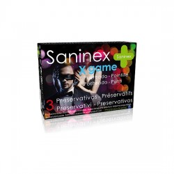 comprar SANINEX PRESERVATIVOS X GAME PUNTEADO 3UDS