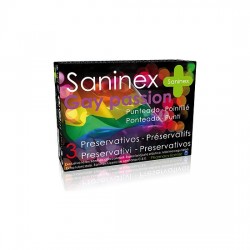 comprar SANINEX PRESERVATIVOS GAY PASSION PUNTEADO 3UDS