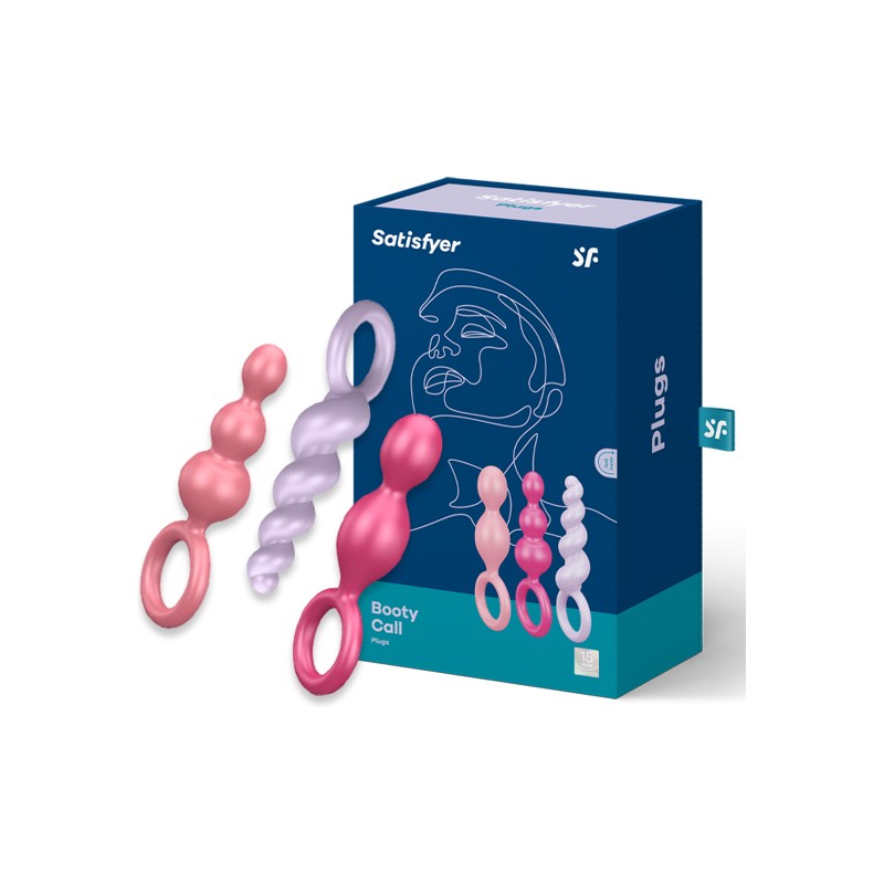 SATISFYER BOOTY CALL PLUGS COLORES