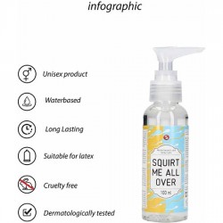 LUBRICANTE BASE AGUA SQUIRT ME ALL OVER 100 ML