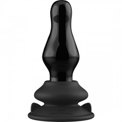 comprar MISSY - GLASS VIBRATOR - WITH SUCTION CUP AND REMOTE - RECARGABLE - 10 VELOCIDADES - NEGRO