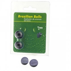 comprar 2  BRAZILIAN BALLS EXPLOSION DE AROMAS GEL INTIMO - FRUTAS DEL BOSQUE