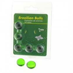 comprar 5  BRAZILIAN BALLS EXPLOSION DE AROMAS GEL INTIMO -  MENTA