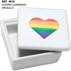 comprar JOYERO CUADRADO CON CORAZON LGBT
