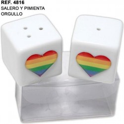 comprar SALERO Y PIMIENTA CERAMICA CON COZARON LGBT