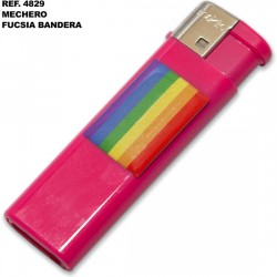 comprar MECHERO ELECTRICO FUSCIA CON BANDERA LGBT